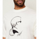 T-SHIRT CREWNECK CHAMPAGNE