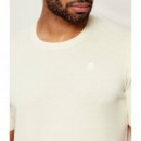 KNIT CREWNECK 1/2 CHAMPAGNE