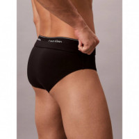 Brief Double Waistband Black  CALVIN KLEIN