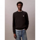 LS EU 350TERRY BADGE CN SWTSHRT BLACK