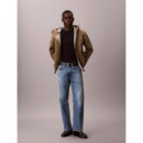 SS WAFFLE WOVEN LABEL CREWNK TEE BLACK