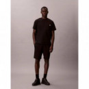 EU 350TERRY BADGE SHORT BLACK