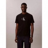 SS 30S DISTRESS MONOGRAM GRAPHIC BLACK