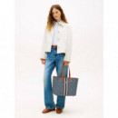 TH MONOPLAY TOTE STRIPE LE BLUE MIX
