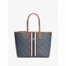 TH MONOPLAY TOTE STRIPE LE BLUE MIX