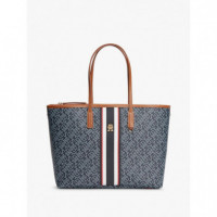 TH MONOPLAY TOTE STRIPE LE BLUE MIX