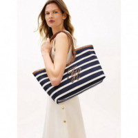 TH ELEV SUMMER TOTE STRIPE STRIPE BLUE/C