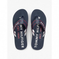 Sporty Hilfiger Beach Sandal Desert Sky  TOMMY HILFIGER