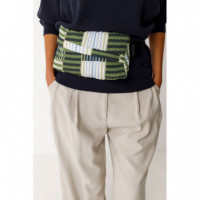 Riñonera Bolso SKFK Ador Multicolor Verde