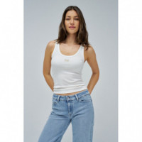 SALSA JEANS Camisetas Mujer Top Salsa de Tirantes Básico