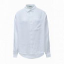 Salsa Jeans Blusas y Camisas Blusa SALSA Oversize de Lino Blanca