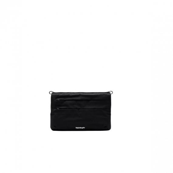 Bolsos Bolso TOPOLOGIE Flat Sacoche Small - Black Tech Sateen
