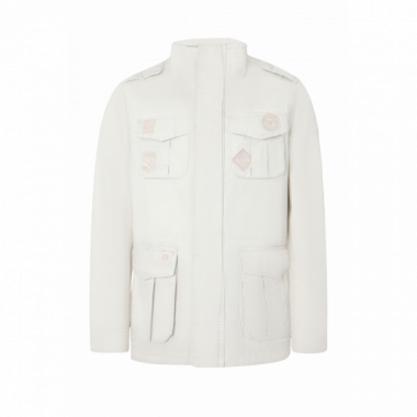 Chaquetas Hombre Chaqueta Parka SILBON Parches Piedra