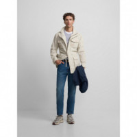 Chaquetas Hombre Chaqueta Parka SILBON Parches Piedra