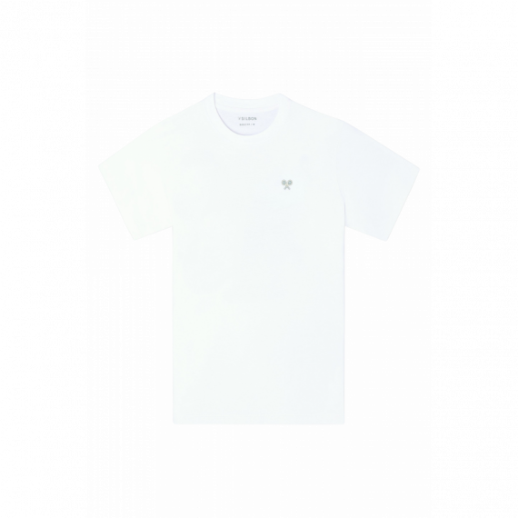 Camisetas Hombre Camiseta SILBON Apres-Tennis Blanca