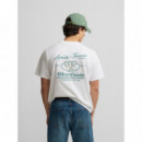 Camisetas Hombre Camiseta SILBON Apres-Tennis Blanca