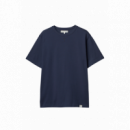 Camisetas Hombre Camiseta MERZ B SCHWANEN de Algodón Pima Suave Corte Relajado Indigo