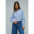 Salsa Jeans Blusas y Camisas Blusa SALSA Oversize de Lino Azul