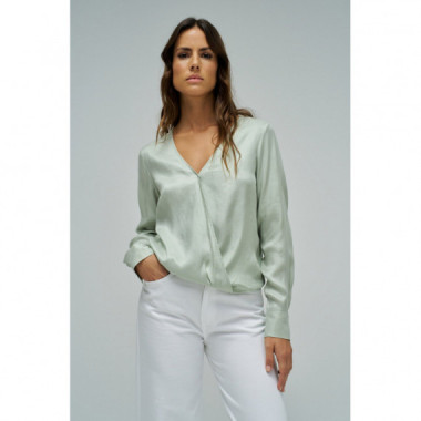 Blusas y Camisas Blusa SALSA JEANS Satinada Verde