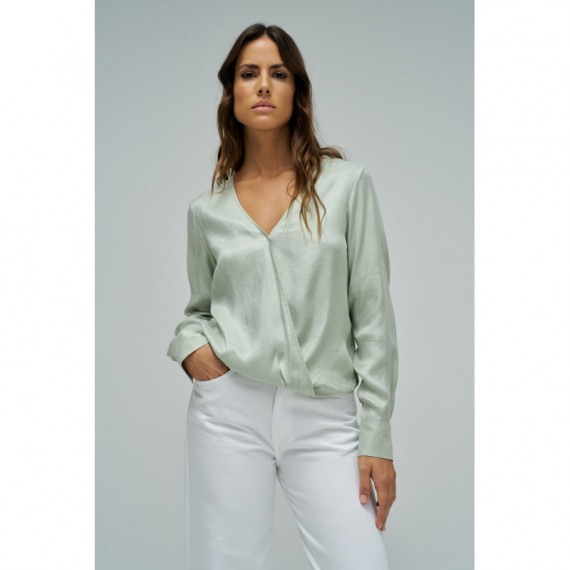 Blusas y Camisas Blusa SALSA JEANS Satinada Verde