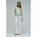 Blusas y Camisas Blusa SALSA JEANS Satinada Verde