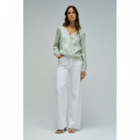 Blusas y Camisas Blusa SALSA JEANS Satinada Verde