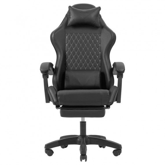 Silla Gaming MARS GAMING Mgc-x Ergonomico Reposapies Cuero Pu Black
