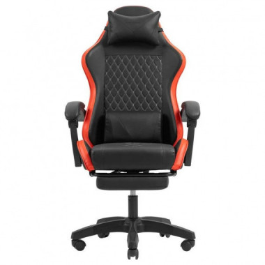 Silla Gaming MARS GAMING Mgc-x Ergonomico Reposapies Cuero Pu Red/black