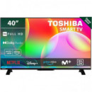 Televisor TOSHIBA 40" Led Fhd USB Smart TV Android Wifi Hotel Vidaa BLUETOOTH
