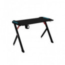 MUVIP MV0342 MESA GAMING PRO1200 FIBRA CARBONO LUZ RGB