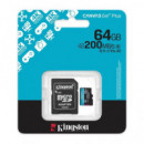 KINGSTON Tarjeta Memoria SD 64Gb 200Mb/S CANVAS GO Plus