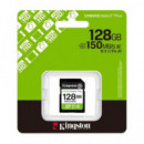 KINGSTON Tarjeta De Memoria SD 128Gb 150Mb/S CANVAS SELECT PLUS