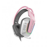 COOLSOUND CS0262 Auricular Gaming G10 | Xbox | PS5 | PS4 | Switch | Pc | Rosa