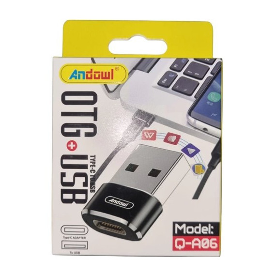 ANDOWL Adaptador OTG Tipo C/H A Usb/M Q-A06
