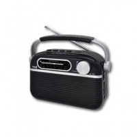 SAMI Radio Portatil AM/FM/SW RS-11842 Retro Bluetooth,Micro Sd,Usb,Aux In