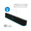 EWENT Barra de Sonido Bluetooth EW3525 Gaming Luces RGB 15W Alimentacion USB