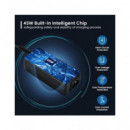 EWENT Cargador Universal Portatil Automatico 45W Con 8 Clavijas EW3963