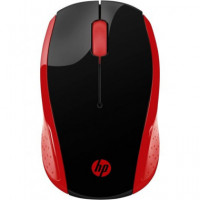 HP Raton Inalambrico 200 Rojo/Negro