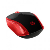 HP Raton Inalambrico 200 Rojo/Negro