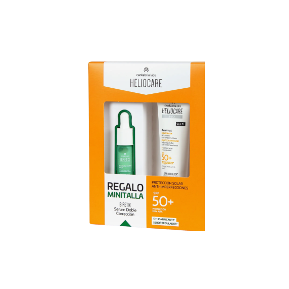 HELIOCARE PACK 360 ACNIMAT 50ML+MT BIRETIX SERUM
