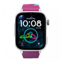 SAVEFAMILY SAVEWATCH PLUS 2 BLANCO + CORREA VIOLET