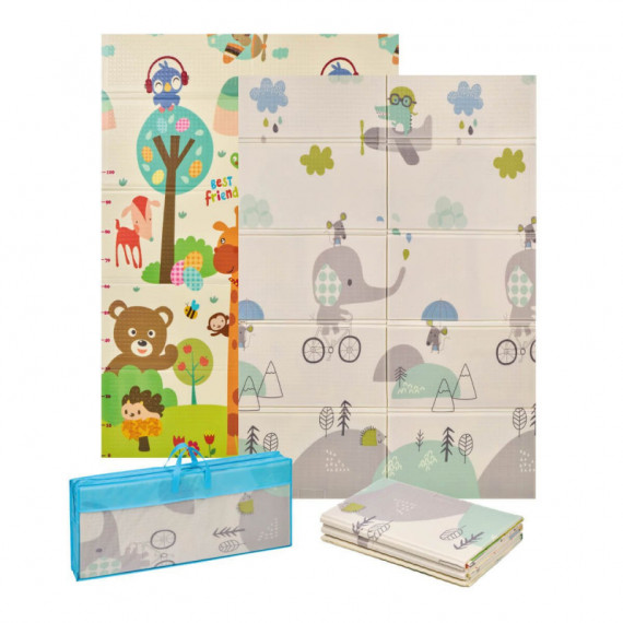 Alfombra de Juegos Reversible Trendy 8907 Elefante/oso 180X120 Cm. MS