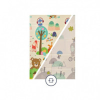 Alfombra de Juegos Reversible Trendy 8907 Elefante/oso 180X120 Cm. MS