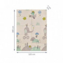 Alfombra de Juegos Reversible Trendy 8907 Elefante/oso 180X120 Cm. MS