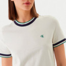 Vestido camisero deportivo ringer