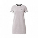 Vestido camisero deportivo ringer