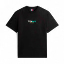 Camiseta Tommy Jeans con estampado en la espalda