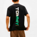 Camiseta Tommy Jeans con estampado en la espalda
