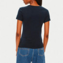 Camiseta de Corte Slim con Logo  TOMMY HILFIGER