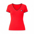 Camiseta Slim con Cuello en V  TOMMY HILFIGER